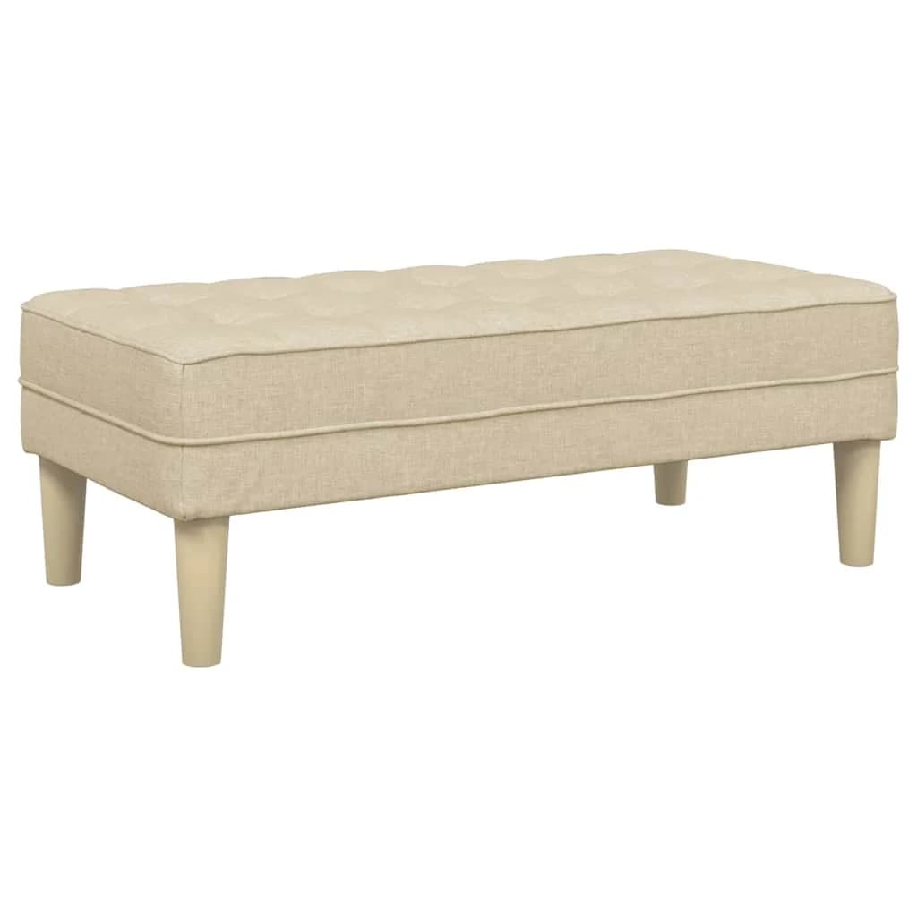 klop z blazino krema 113 x 57 x 39 cm blago - slika 2