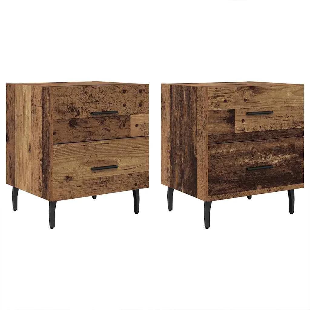 Nočna omarica 2 kos Star les 40 x 35 x 47,5 cm Inženirski les - slika 2