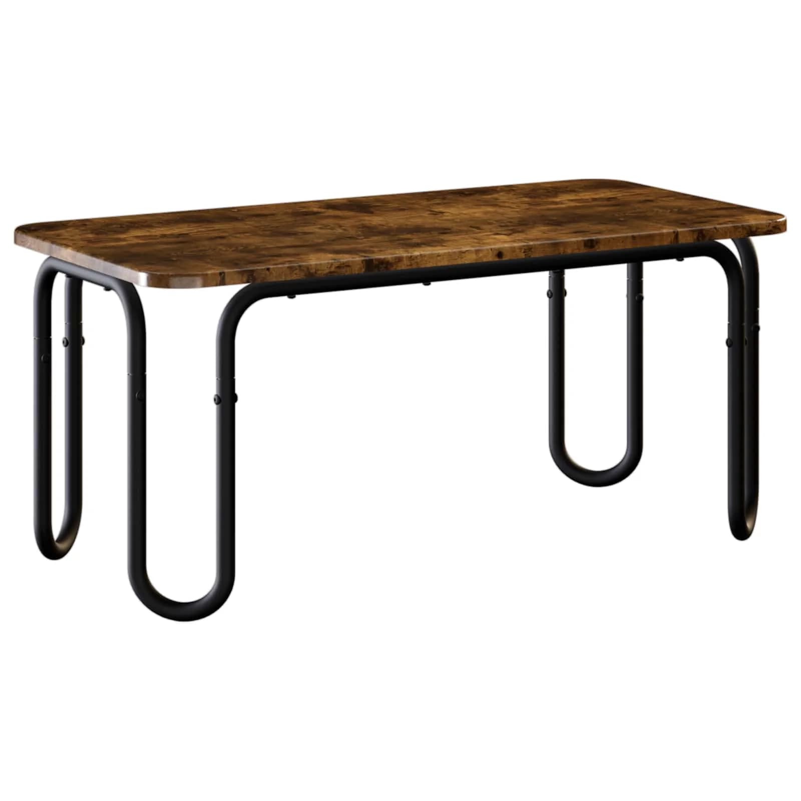 Klubska miza Dimljen hrast 100 x 50 x 45 cm Inženirski les - slika 2