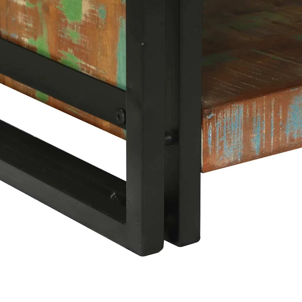 Klubska miza večbarvno 90 x 50 x 38 cm Trdna obnovljena les - slika 7