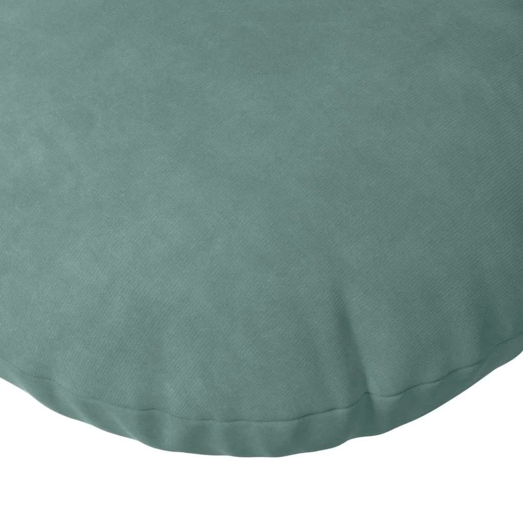 Sedežne blazine 2 pcs Morsko zelena Ø 40 x 13 cm Žamet - slika 7