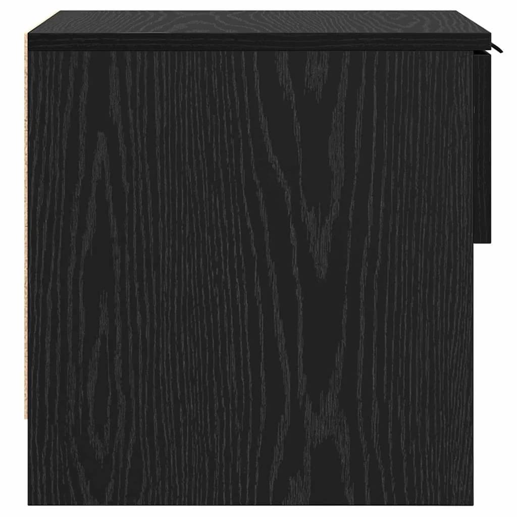Posteljna omarica 2 kos Črna Orehovina 40 x 39 x 40cm - slika 8