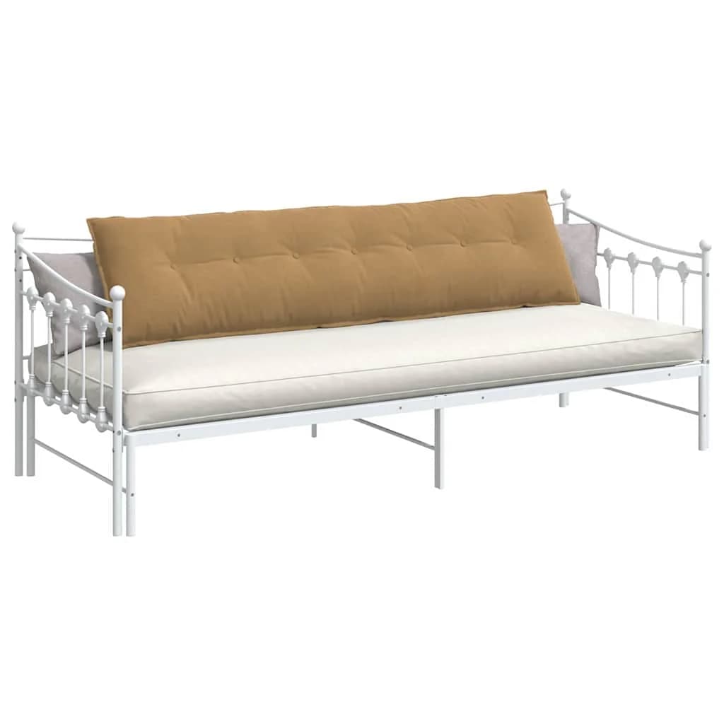 Poglavni vzglavnik Rjava 200 x 50 cm Žametna tkanina - slika 3