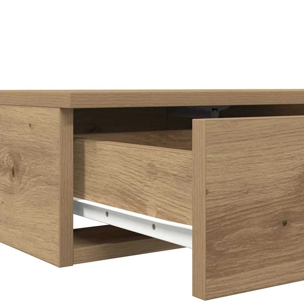 Posteljni predali s predalom Umetni hrast 140 x 36,5 x 16,5 cm - slika 9