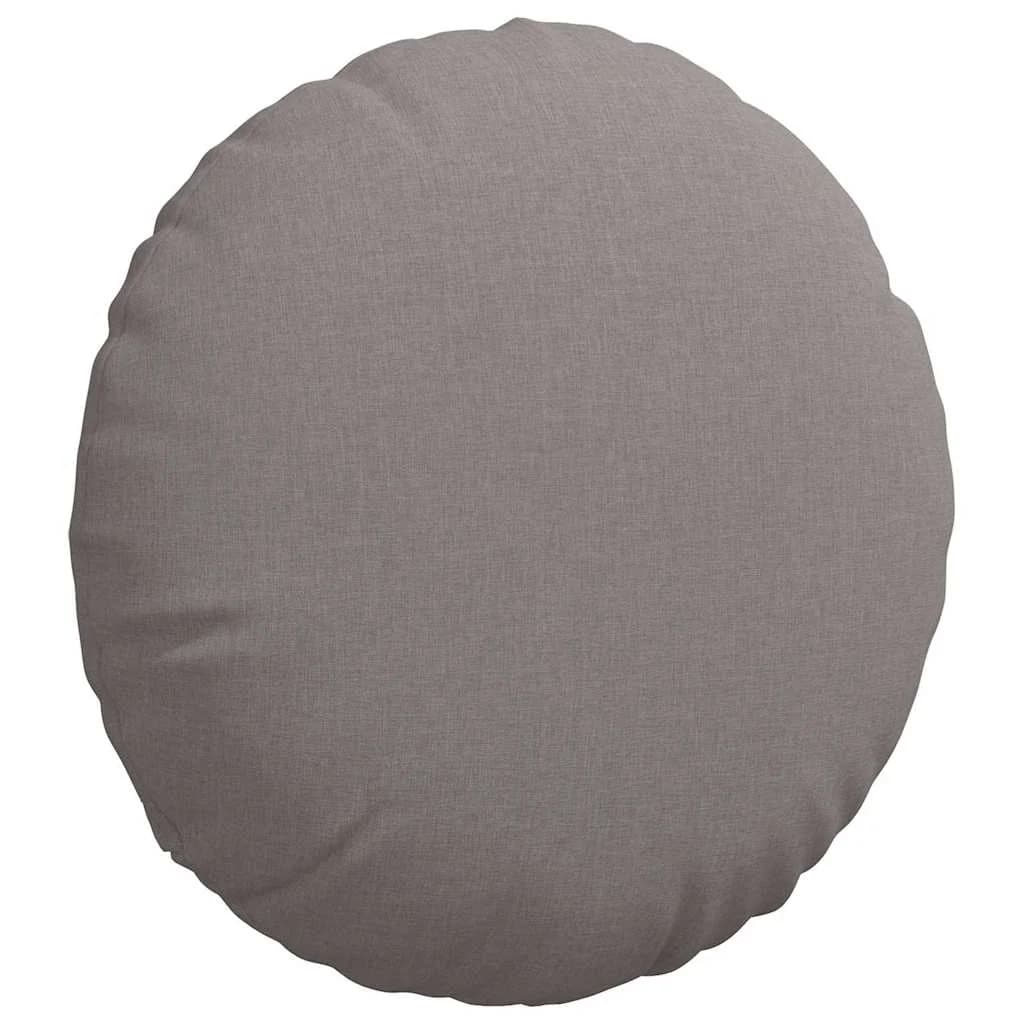 Sedežne blazine 2 kos blago Taupe Ø80 x 29 cm - slika 5
