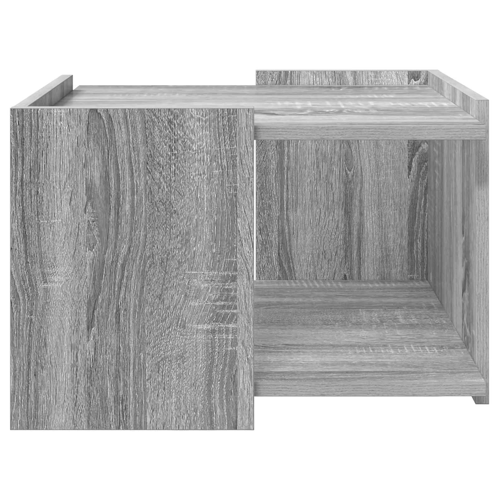 Klubska miza Siva Sonoma 50,5 x 50 x 33 cm Inženirski les - slika 5