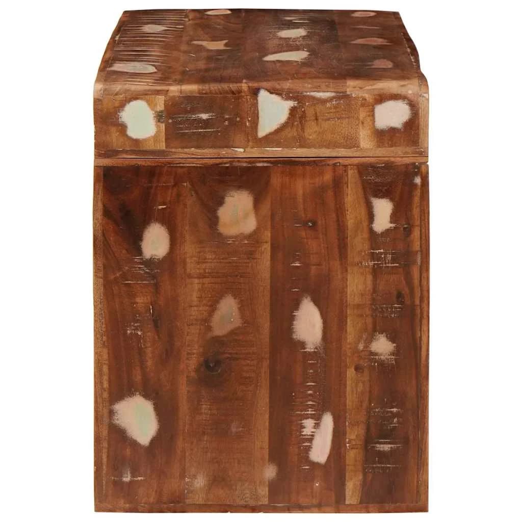 Stranska miza Rjava 60 x 35 x 46 cm Trdna obnovljena les - slika 5