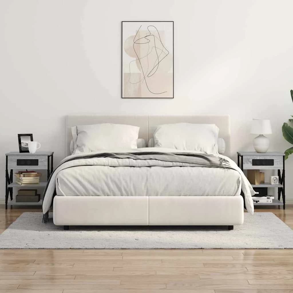 Nočna omarica Siva Sonoma 41 x 31 x 51 cm Inženirski les - slika 4