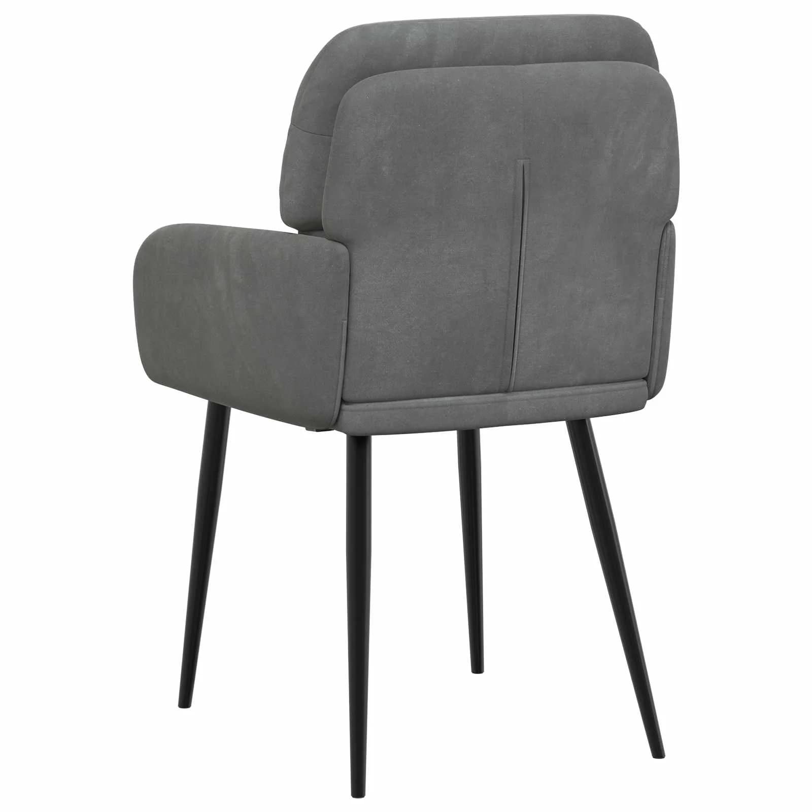 Jedilni stoli 2 kos Žamet Temno siva 59 x 59,5 x 90 cm - slika 5