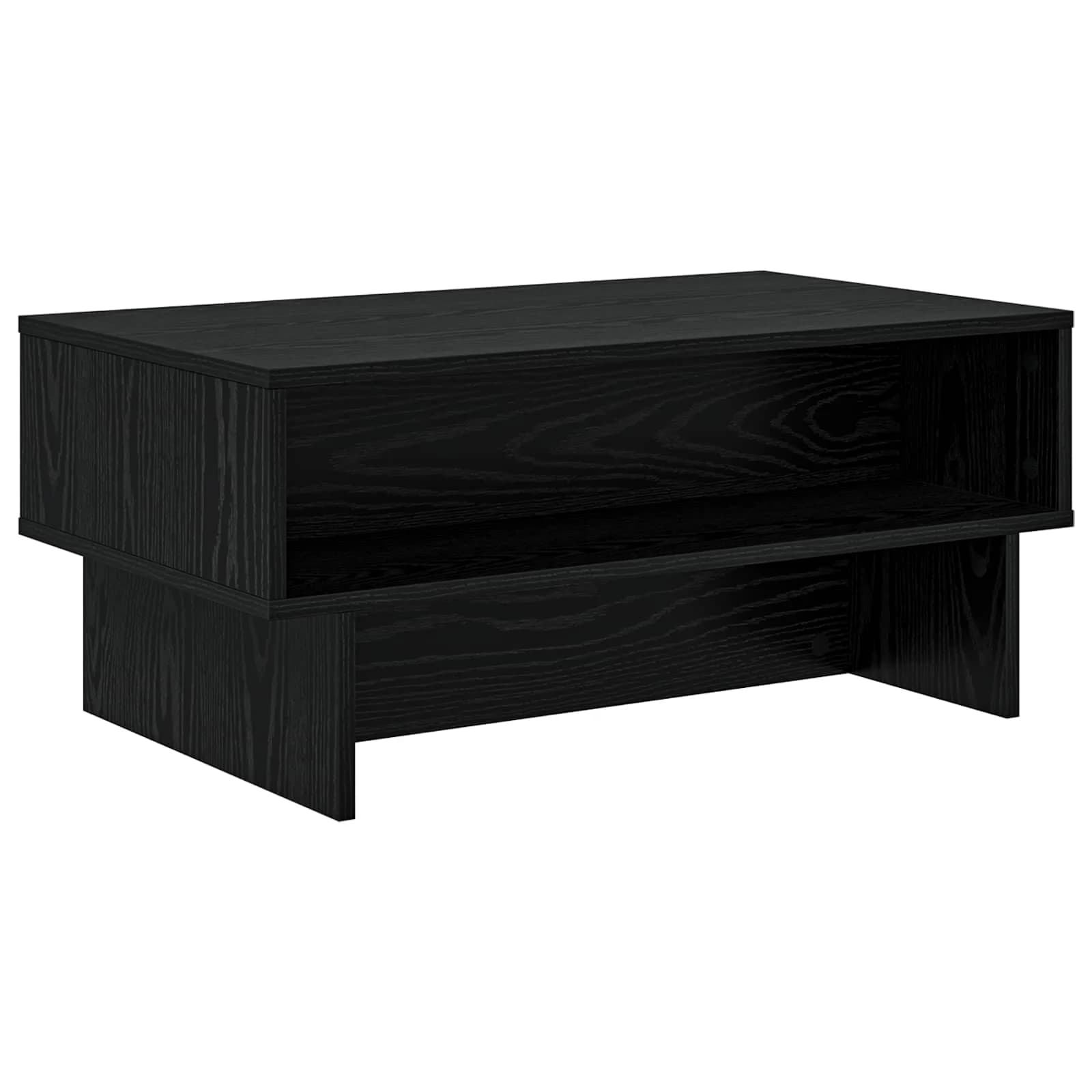 Klubska miza Črna Orehovina 80 x 46 x 35 cm Inženirski les - slika 7