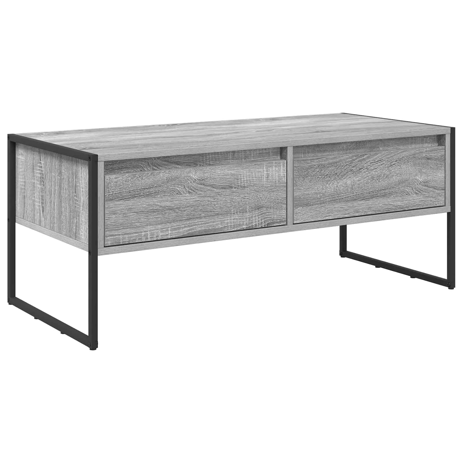 Klubska miza Siva Sonoma 100 x 46 x 40 cm Inženirski les - slika 2