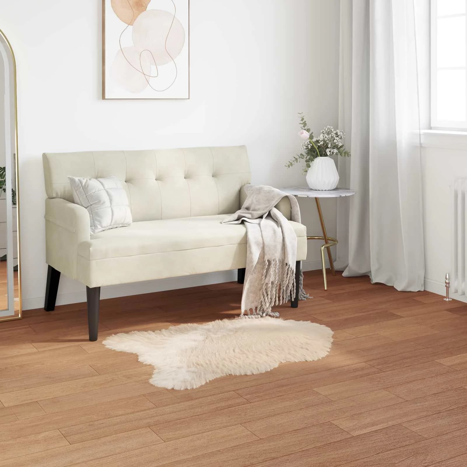 Preproga iz umetnega ovčjega krzna TAFALLA Bež 80 x 120 cm