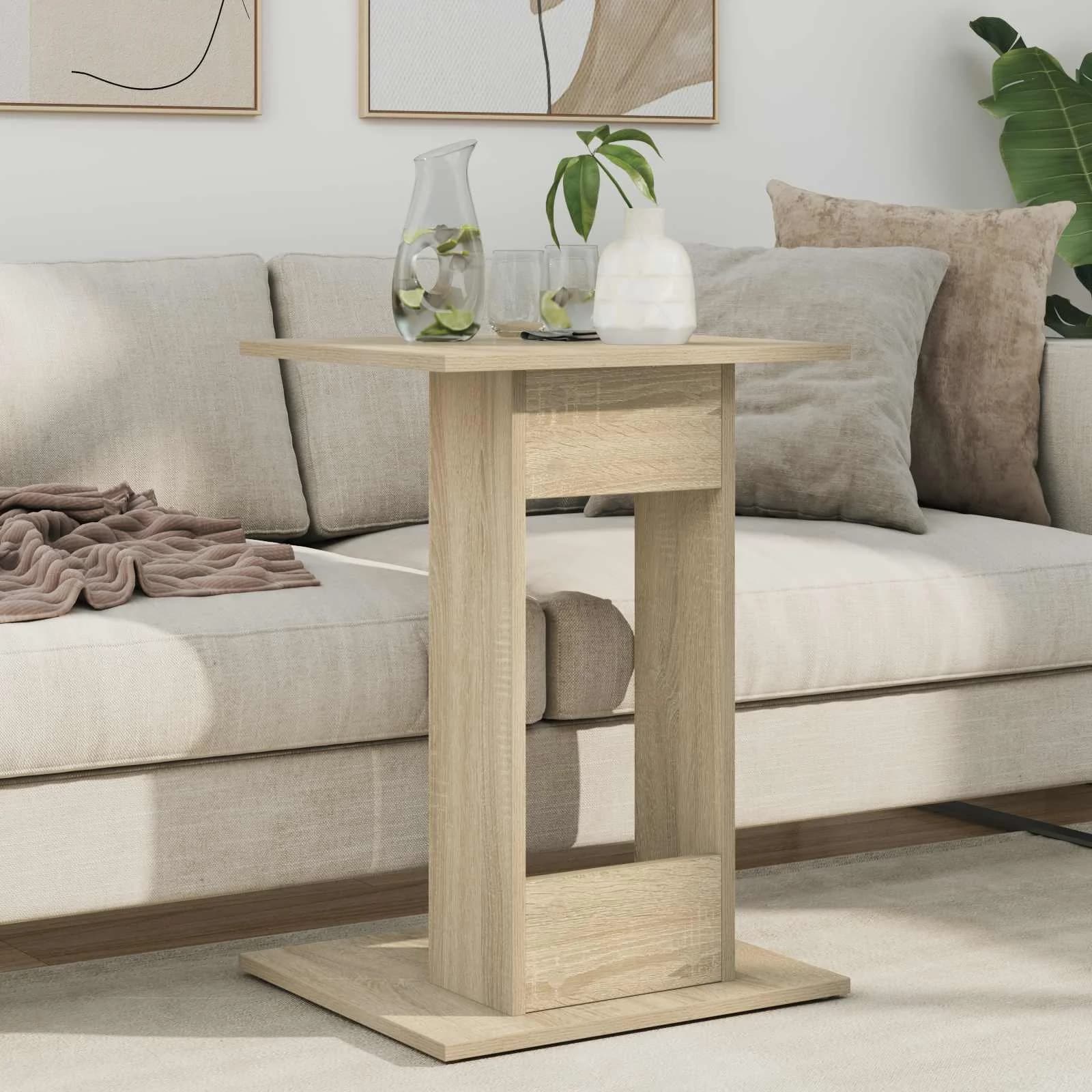 Stranska miza Sonoma hrast 45 x 40 x 62,5 cm Inženirski les - slika 4
