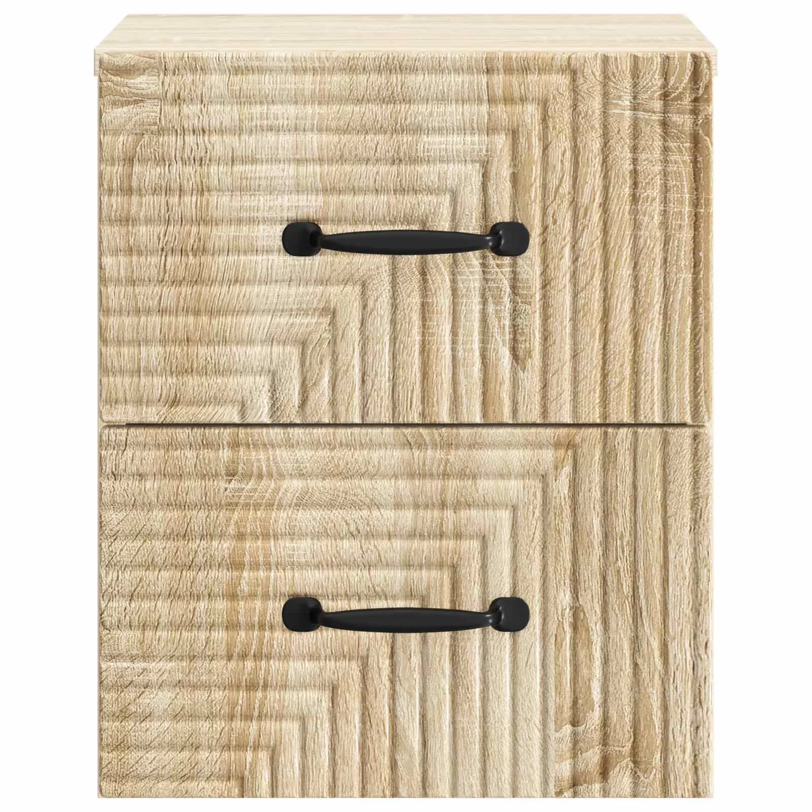 Stenski nočni omarici s predalom Sonoma hrast 34,5 x 33 x 40 cm - slika 5