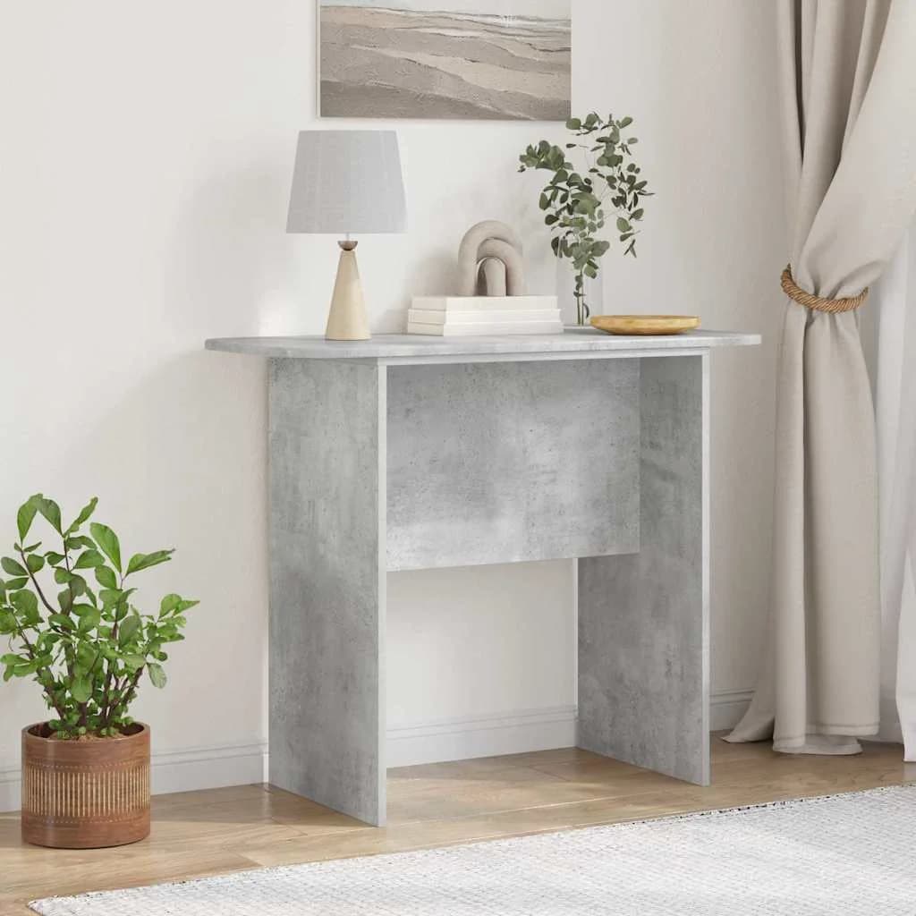 Konzolna miza Betonsko siva 93 x 40 x 75 cm Inženirski les