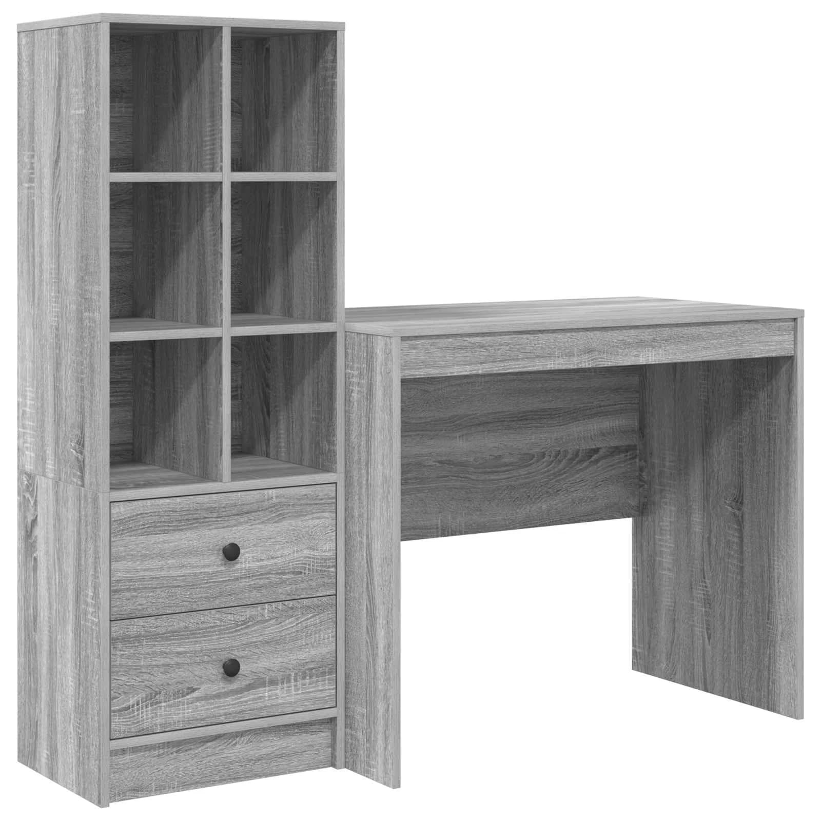 Miza Siva Sonoma 135,5 x 50 x 127 cm 2 kos - slika 2