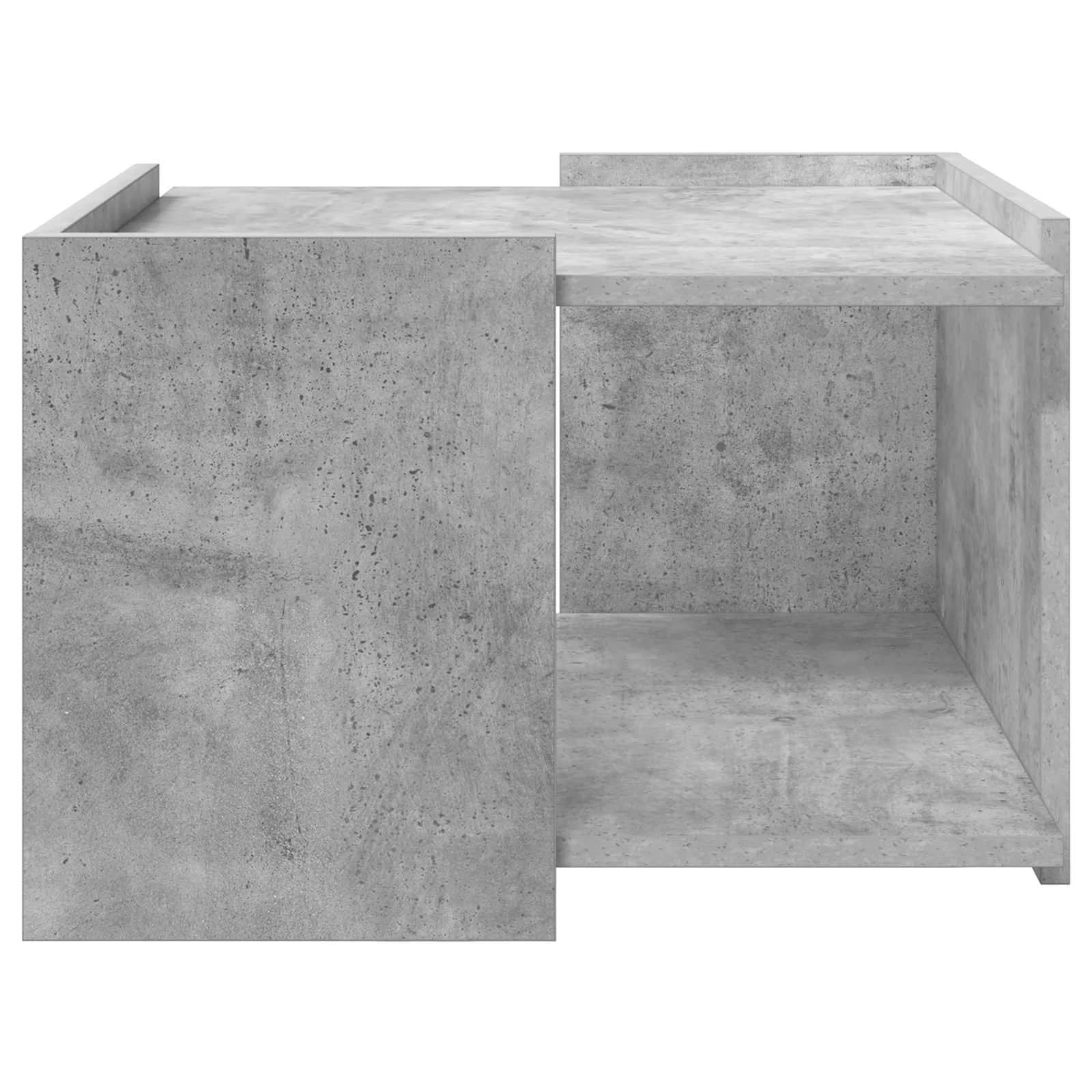 Klubska miza Betonsko siva 50,5 x 50 x 33 cm Inženirski les - slika 5
