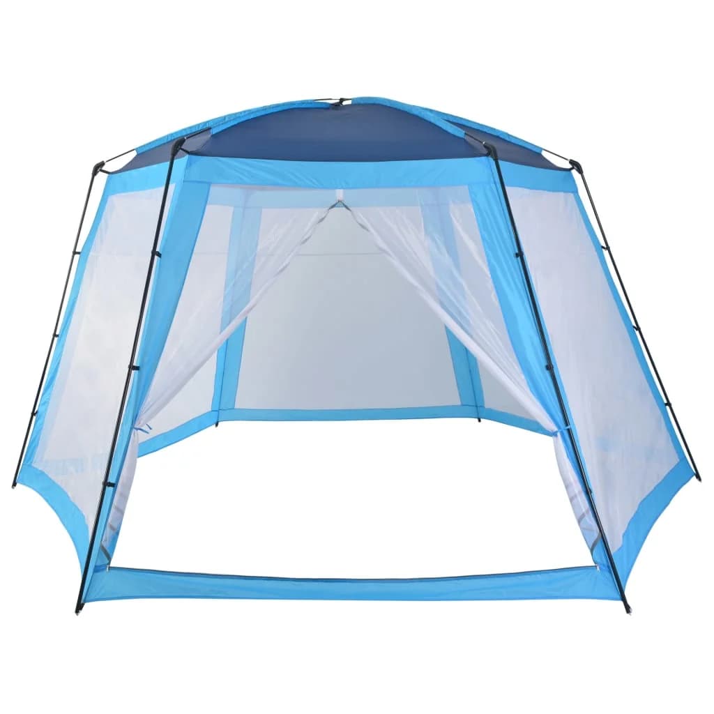 Šotor za bazen iz blaga 500x433x250 cm moder - slika 3