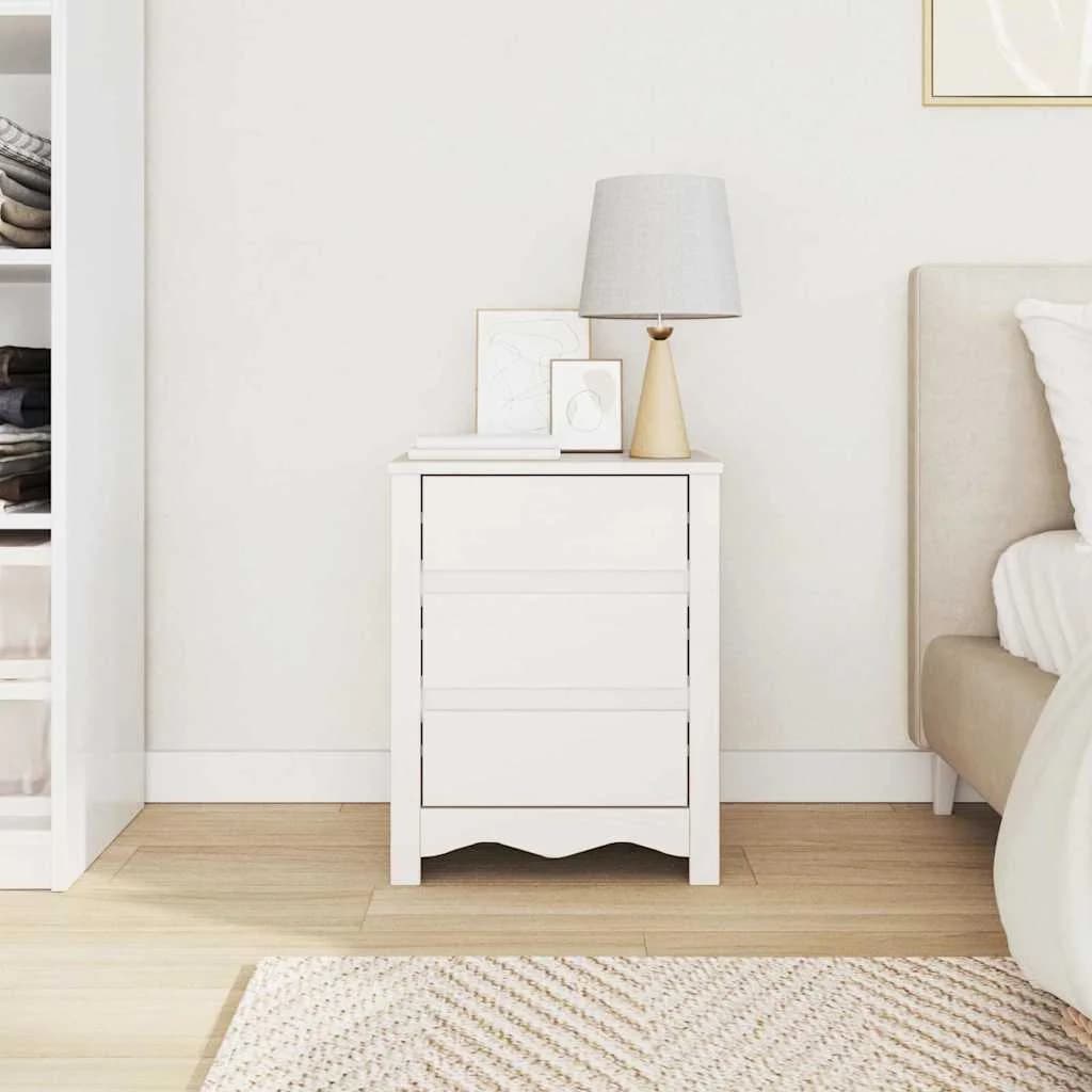 Klubska miza Drammen Bela 45 x 35 x 56 cm Masivno borovo les - slika 4