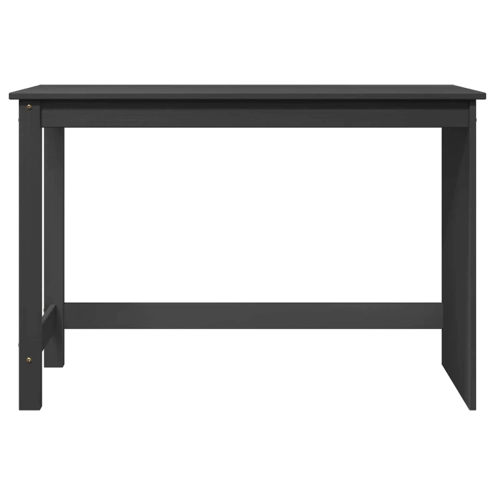 Miza Siva 112 x 50 x 75 cm Masivno borovo les - slika 2