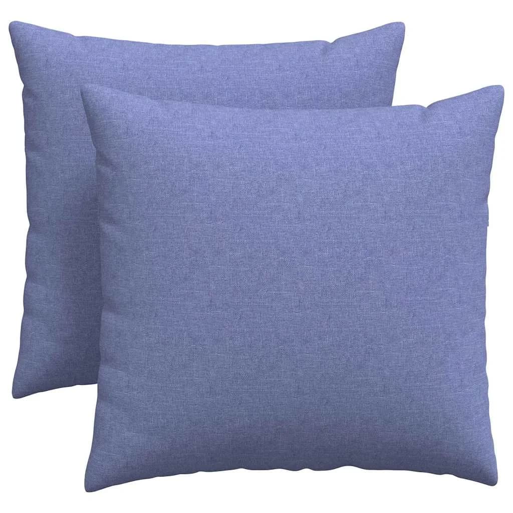 Blazine za kavč 2 kos blago Jeans modra 45 x 45 cm - slika 2