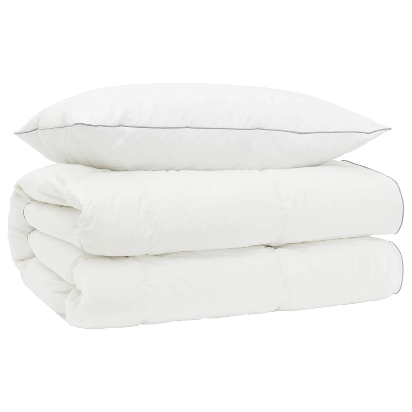 90% Gosji puh set odej FULDA 2 kos 135 x 200 cm 310 GSM Bela - slika 2