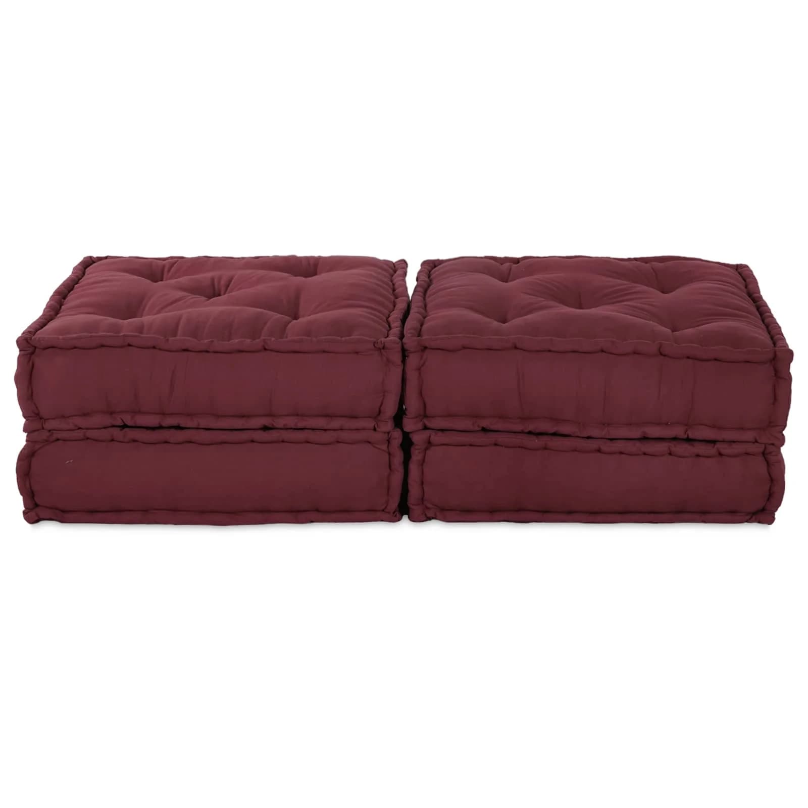 Modularna sedežna enota 2 kos Blago Bordo 140 x 70 x 36 cm - slika 2