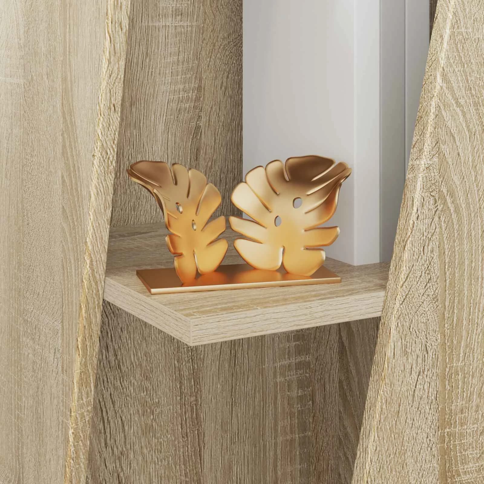 Stranski polic 33 x 32 x 70,5 cm Inženirski les Sonoma hrast - slika 4