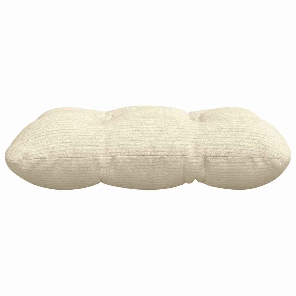 Sedežne blazine 4 kos Žametna tkanina Krem 40 x 40 cm - slika 6