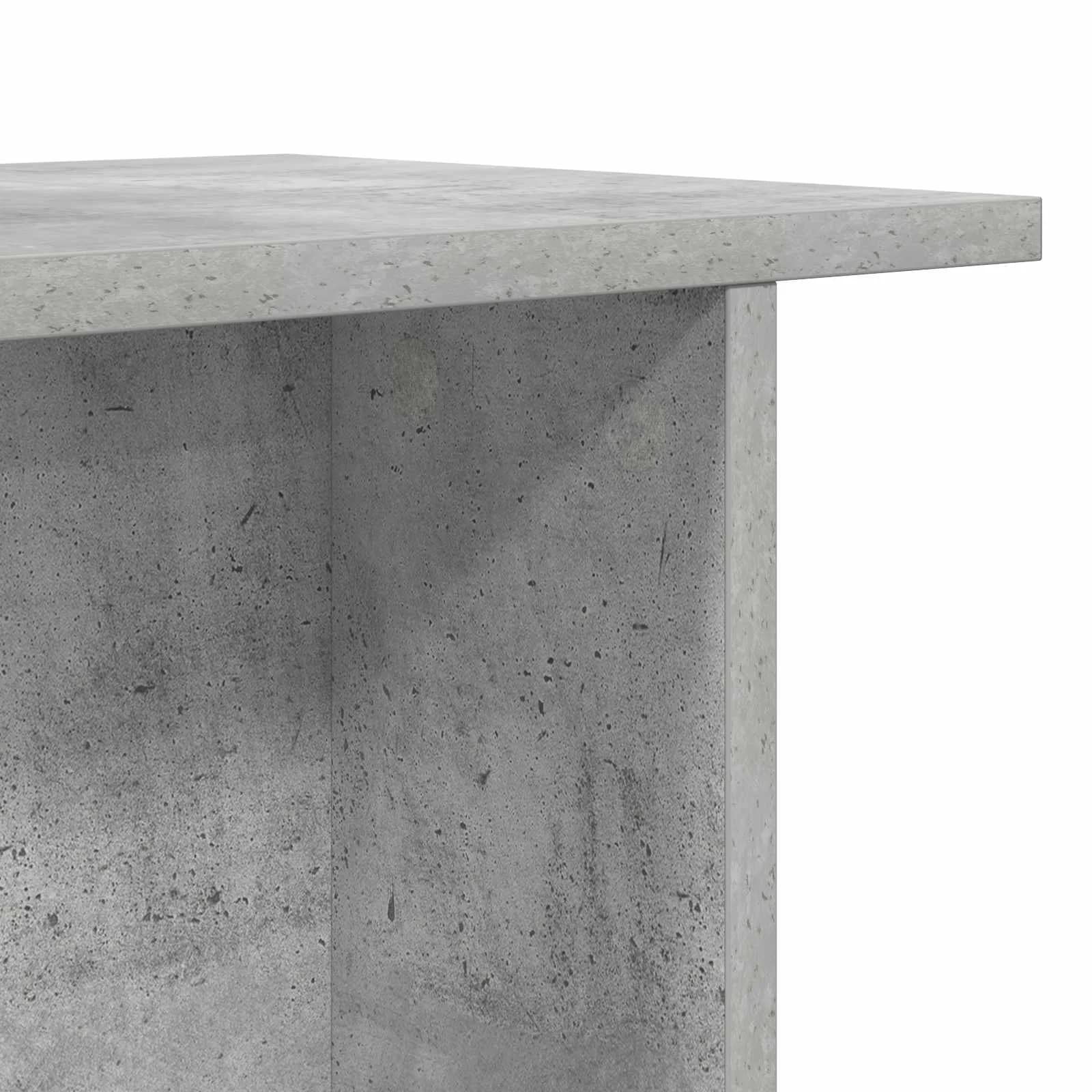 Klubska miza 2 kos Betonsko siva 40 x 30 x 49 cm Inženirski les - slika 9