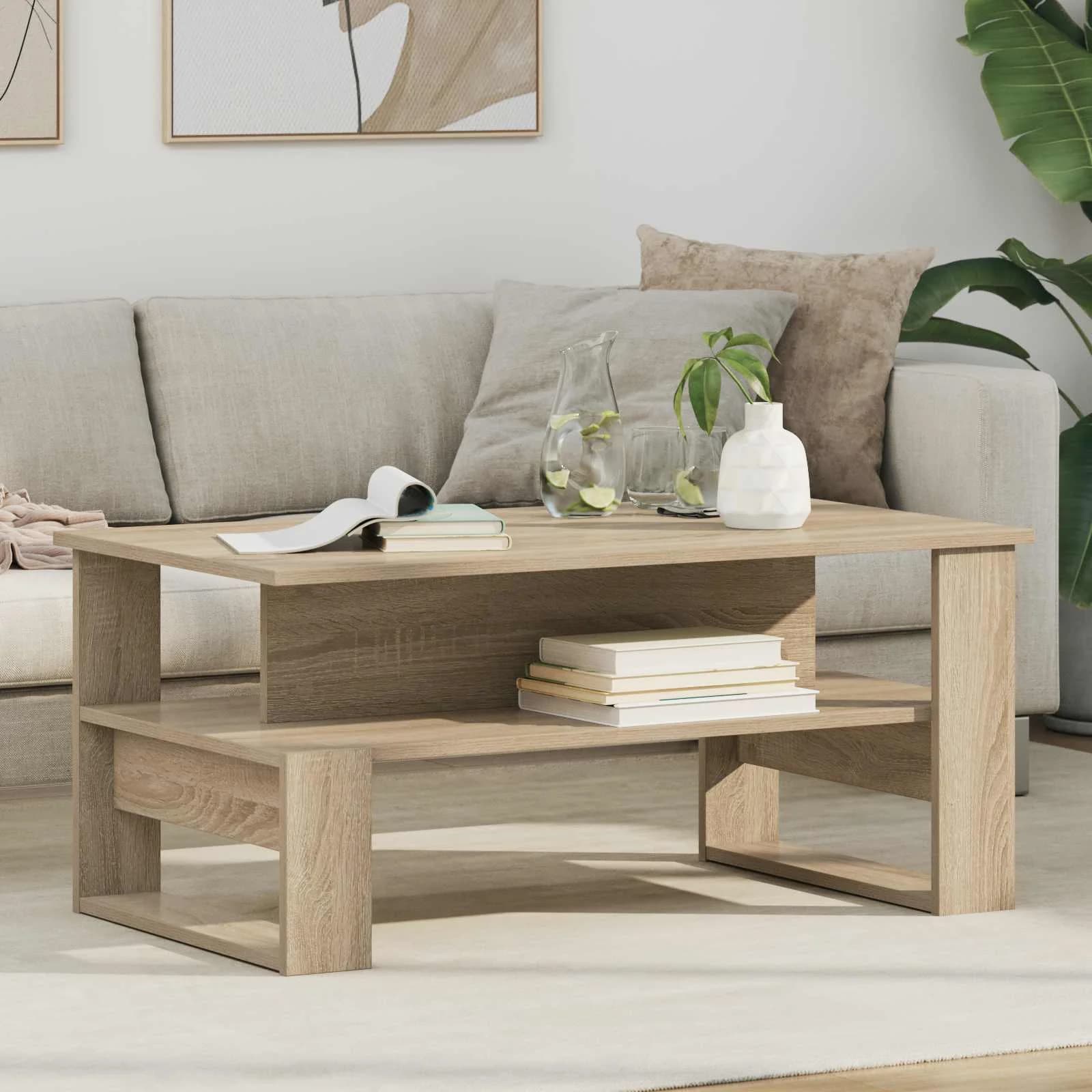 Klubska miza Sonoma hrast 90 x 50 x 40 cm Inženirski les