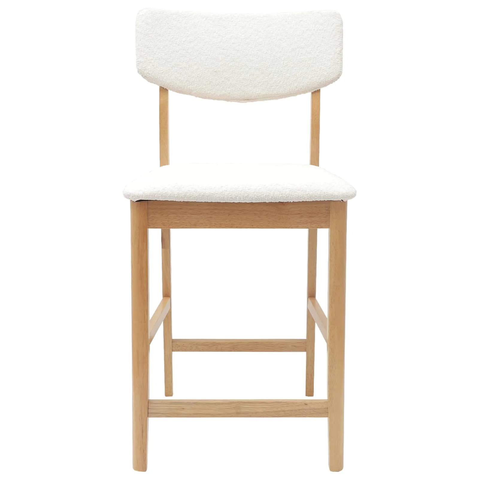 Jedilni stoli 2 kos Masivno gumovo les Naravna 48 x 49 x 95 cm - slika 5