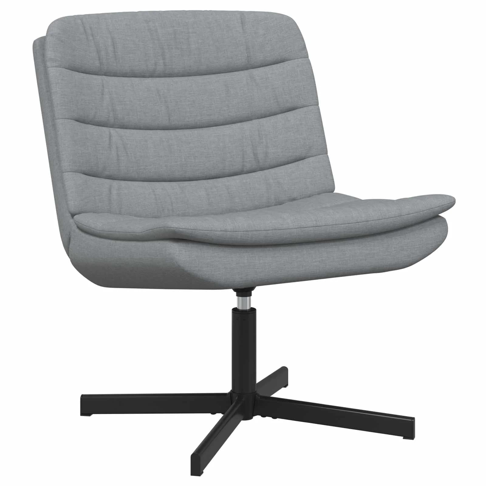 Vrtljiv stol Svetlo siva 63 x 75 x 76 cm blago