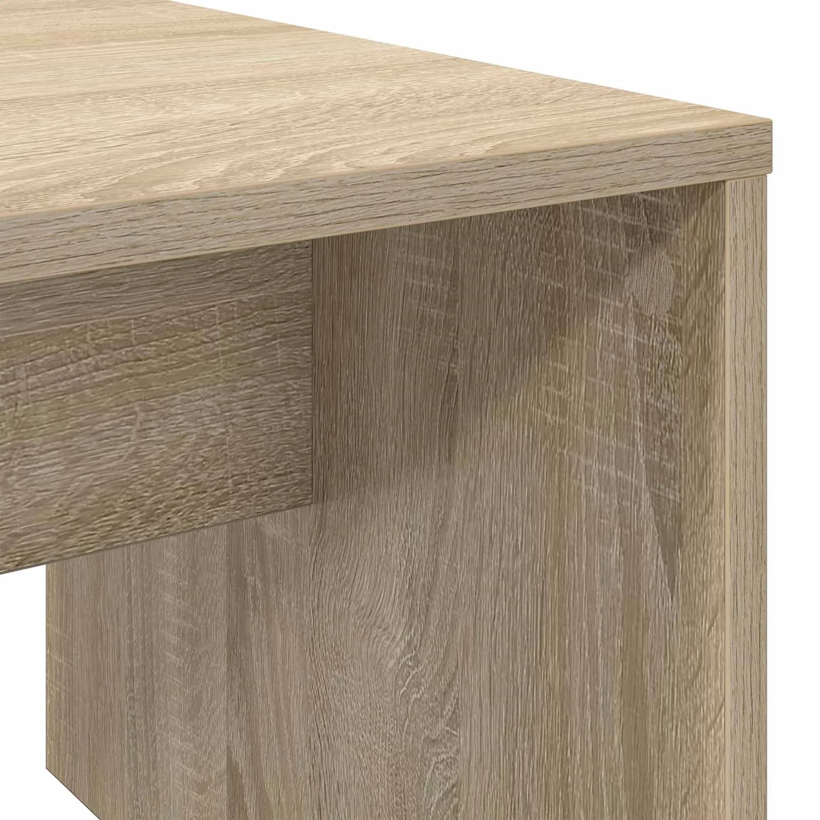 Klubska miza Sonoma hrast 90 x 45 x 35 cm Inženirski les - slika 8