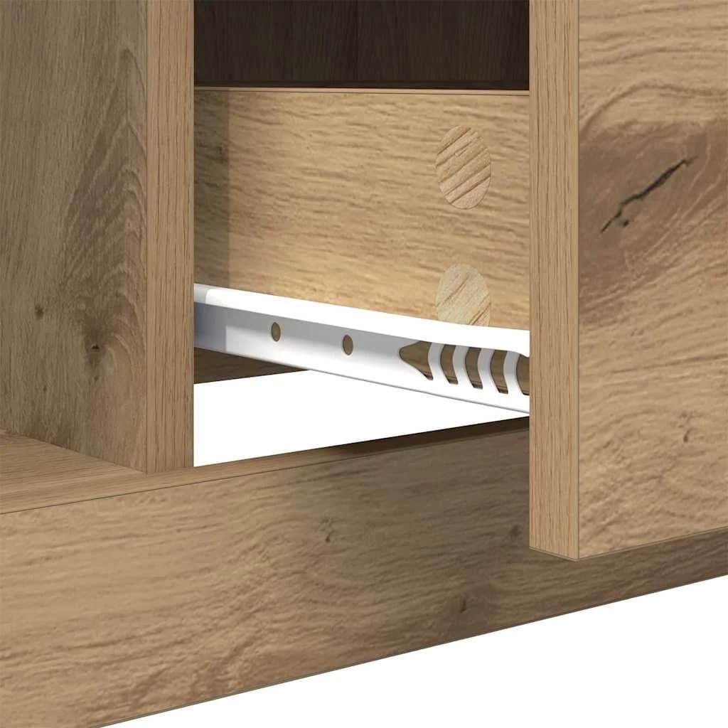 Klubska miza Umetni hrast 90 x 50 x 35 cm Inženirski les - slika 9