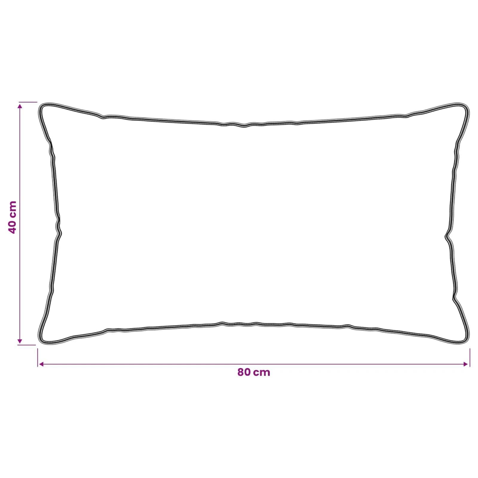 Vzglavnik 2 kos 40 x 80 cm Bambusova vlakna Bela - slika 6