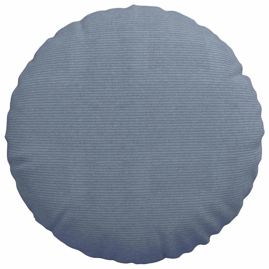Sedežne blazine 2 kos Žametna tkanina Modra Ø 80 cm - slika 6