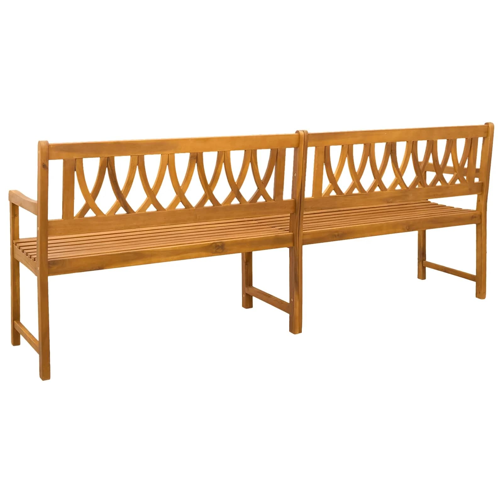Zunanja klop Naravna 220 x 55,5 x 90 cm Masiven les akacije - slika 5