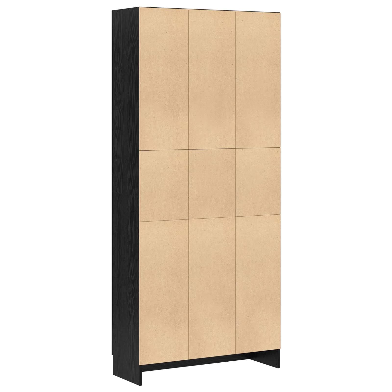 Knjigovni omar 3 nivojev 82,5 x 30,5 x 185 cm Inženirski les - slika 8