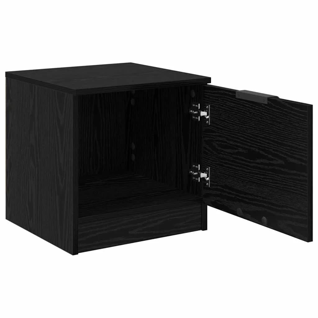 Posteljna omarica 2 kos Črna Orehovina 40 x 39 x 40cm - slika 5