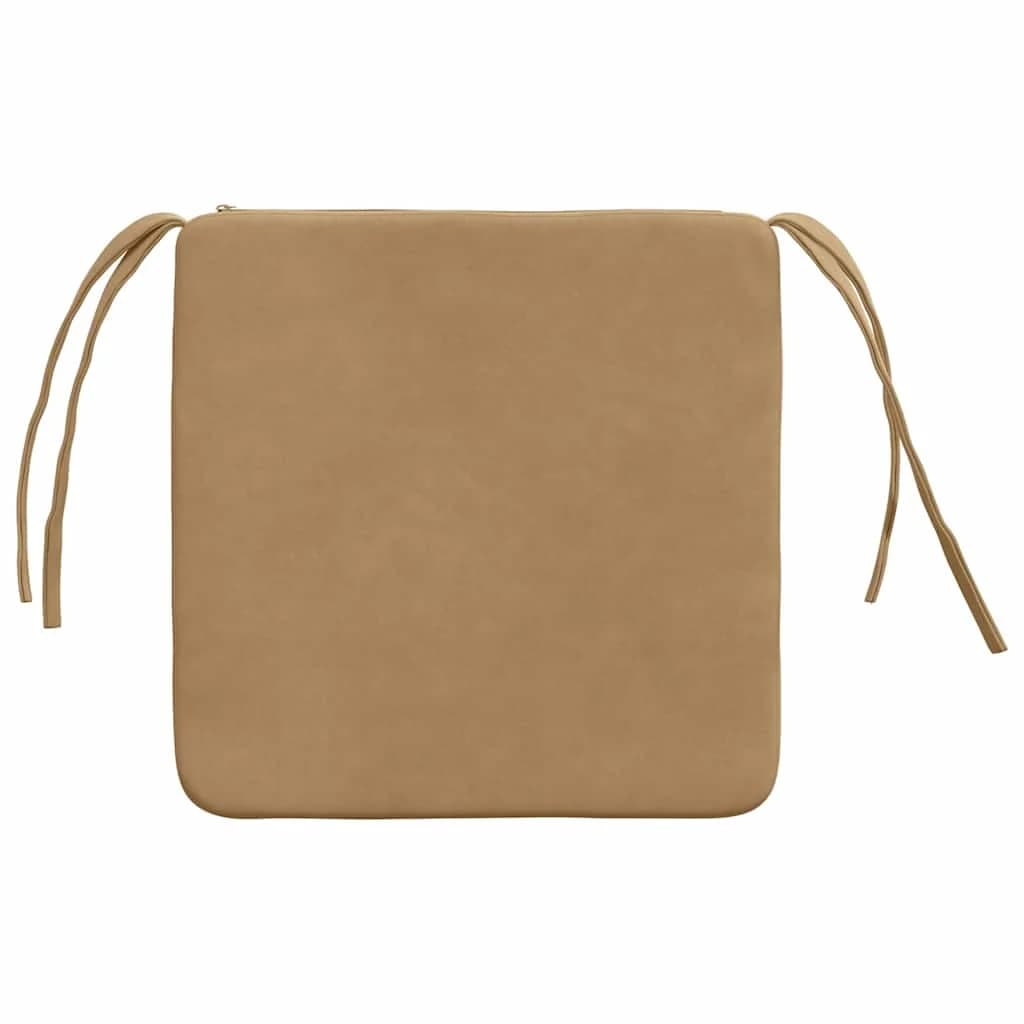Sedežne blazine 4 kos Žamet Rjava 40 x 40 x 3 cm - slika 7