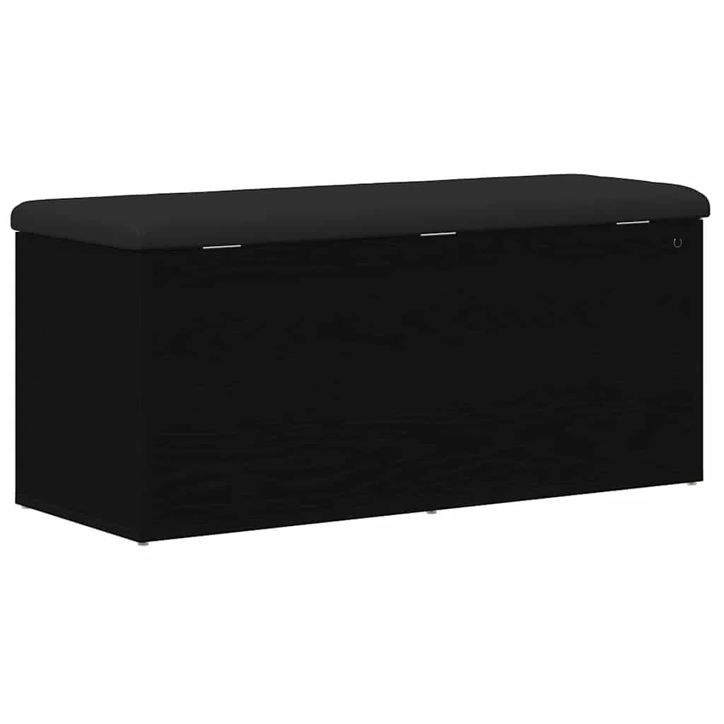 Klop s prostorom za shranjevanje Črni hrast 102 x 42 x 45 cm - slika 8