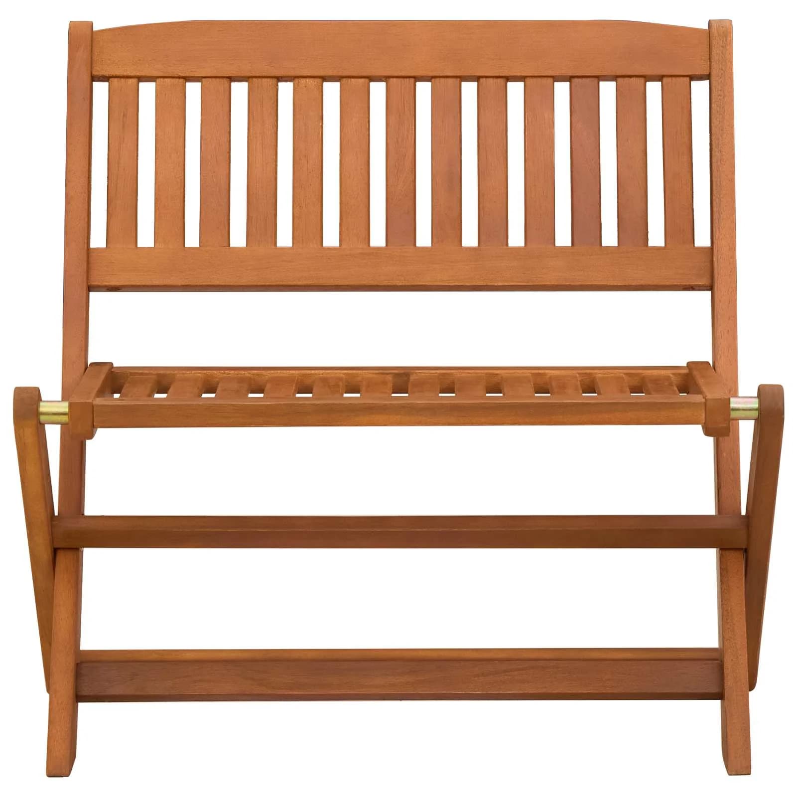 Otroška klop Rjava 61 x 38 x 57 cm Trdna Eukaliptusova Les - slika 3