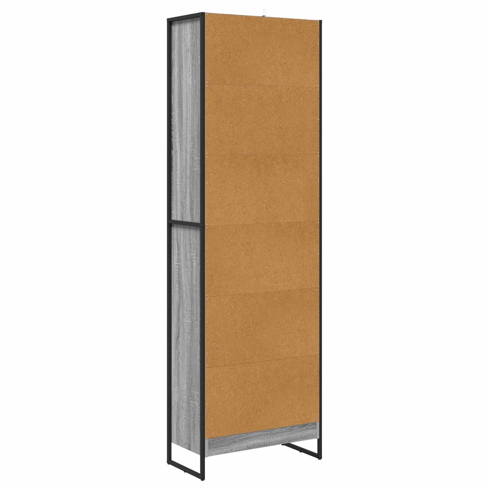 Knjigovni omar 60 x 30 x 189,5 cm Inženirski les Siva Sonoma - slika 7