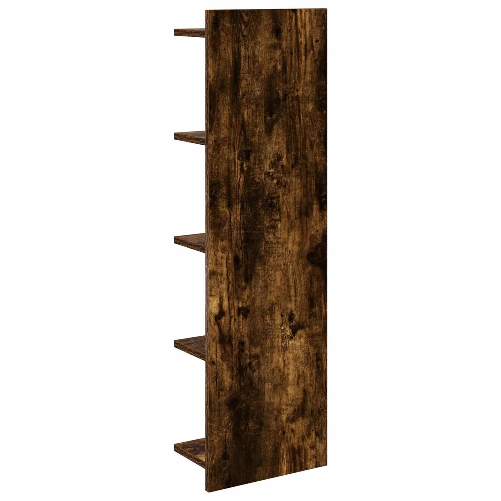 Stenska polica 2 kos Dimljen hrast 30 x 15 x 100 cm - slika 6