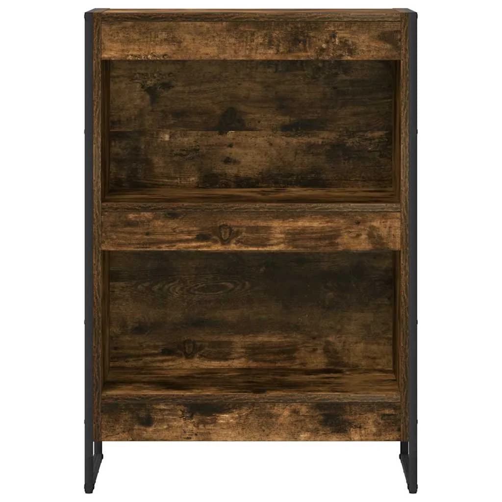 Knjigovni omar 60 x 30 x 86,5 cm Inženirski les Dimni hrast - slika 5