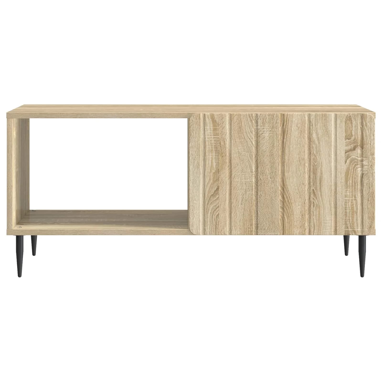 Klubska miza Sonoma hrast 90 x 50 x 40 cm Inženirski les - slika 5