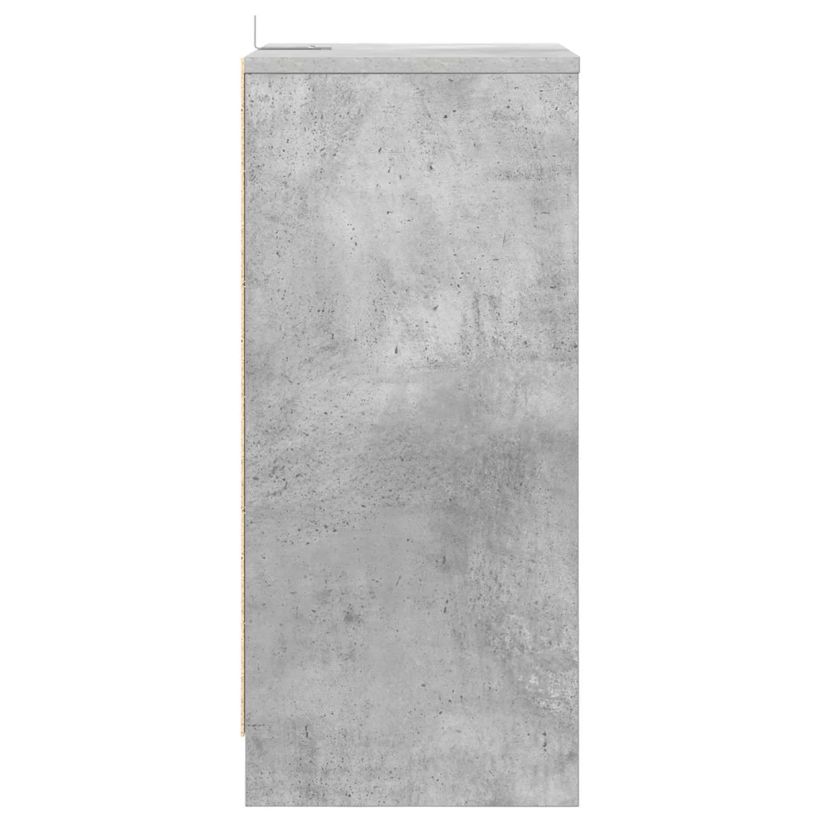 Nočna omarica Betonsko siva 40 x 30 x 467 cm Inženirski les - slika 7