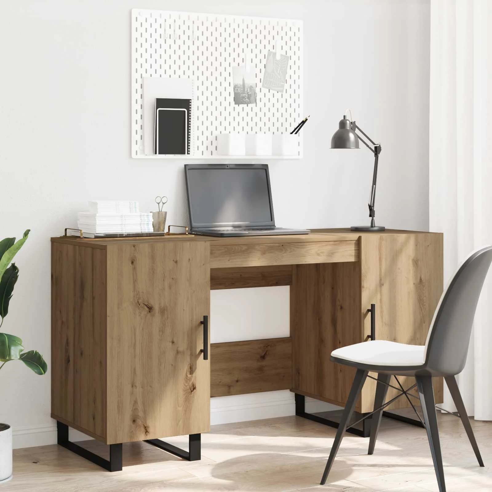Miza artisan hrast Inženirski les 140 x 50 x 75 cm - slika 4