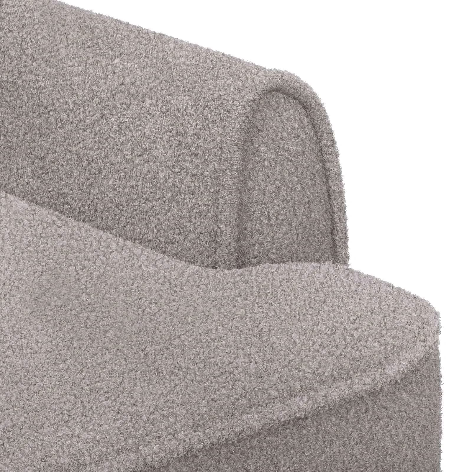 Dvojnica s gumbi Svetlo siva 117 x 67 x 77 cm Bouclé - slika 6